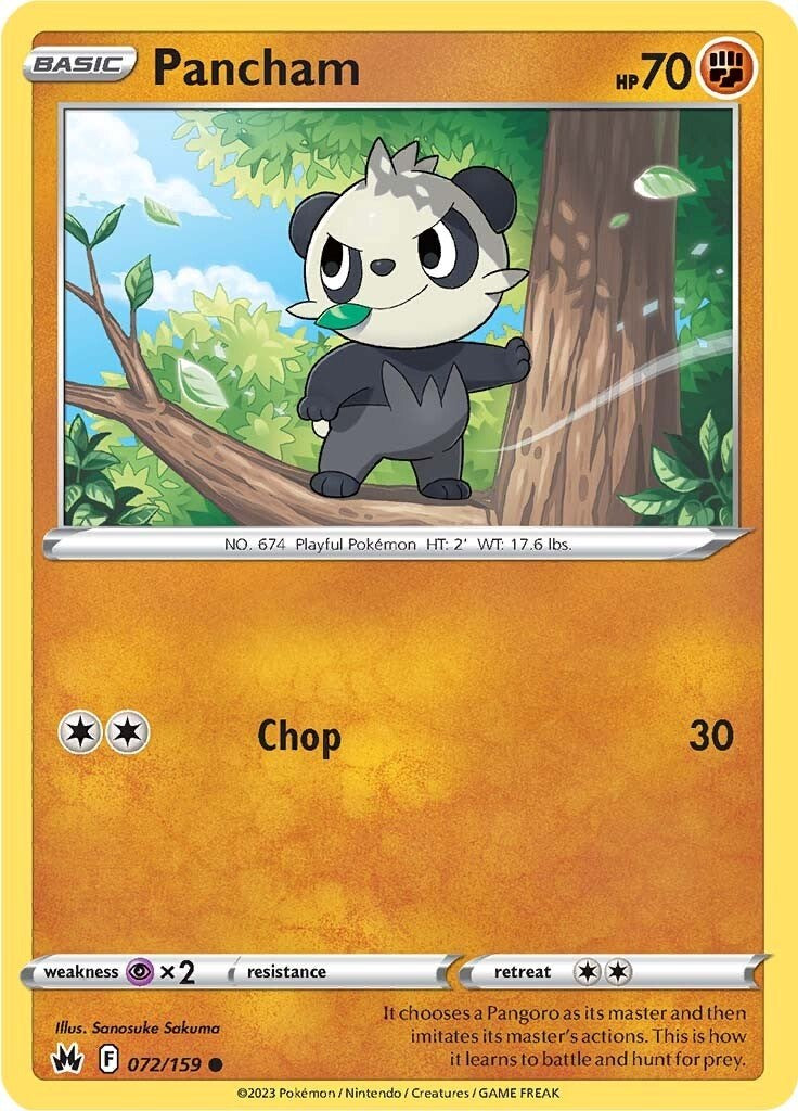 Pancham (072/159) [Sword & Shield: Crown Zenith] | Eastridge Sports Cards & Games