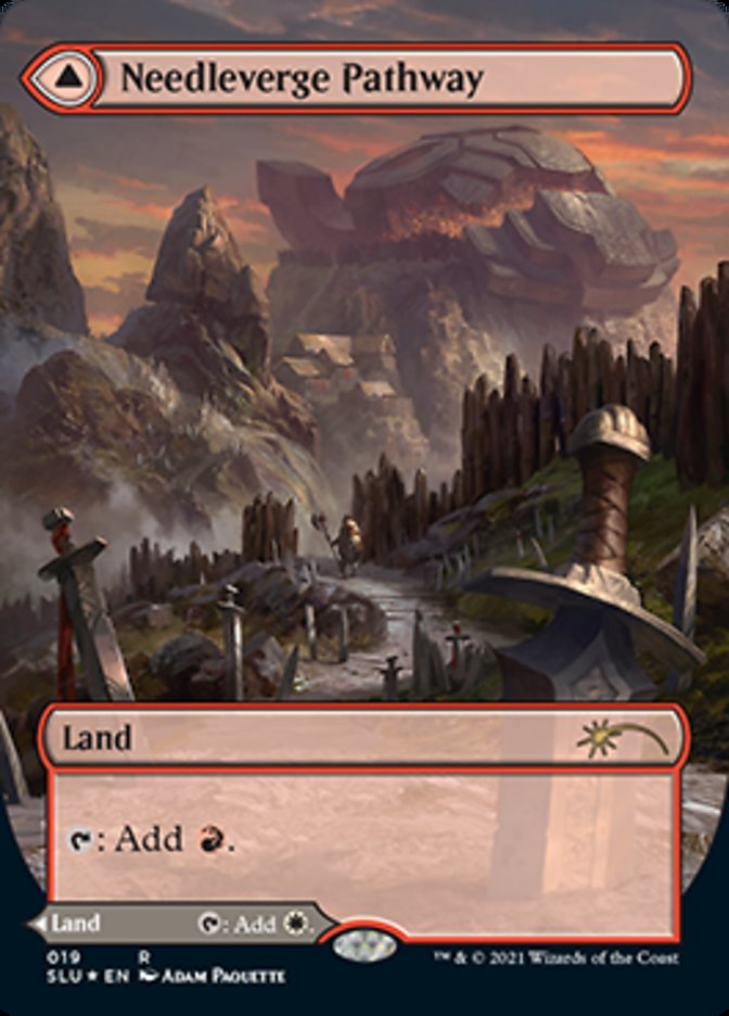 Needleverge Pathway // Pillarverge Pathway (Borderless) [Secret Lair: Ultimate Edition 2] | Eastridge Sports Cards & Games