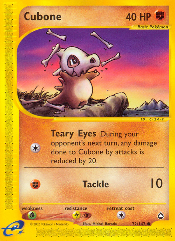 Cubone (72/147) [Aquapolis] | Eastridge Sports Cards & Games