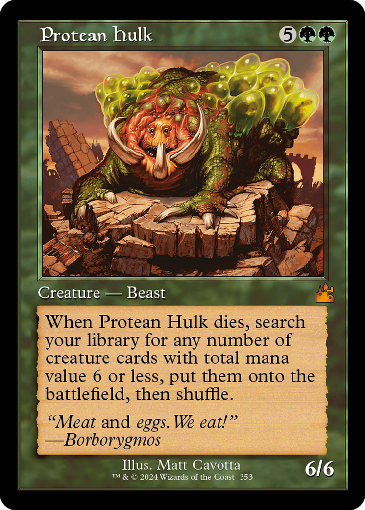 Protean Hulk (Retro Frame) [Ravnica Remastered] | Eastridge Sports Cards & Games
