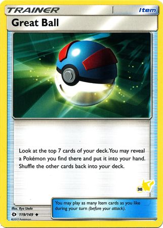 Great Ball (119/149) (Pikachu Stamp #38) [Battle Academy 2020] | Eastridge Sports Cards & Games