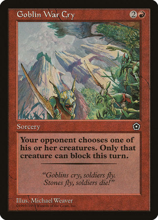 Goblin War Cry [Portal Second Age] | Eastridge Sports Cards & Games
