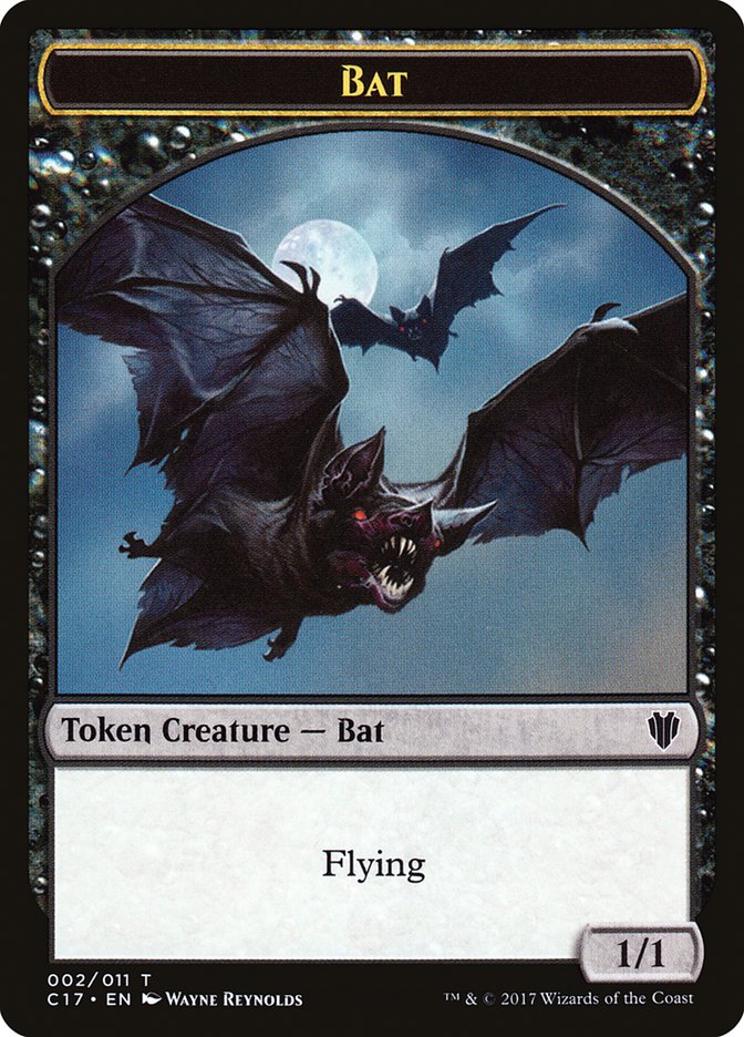 Bat // Vampire Double-sided Token [Commander 2017 Tokens] | Eastridge Sports Cards & Games