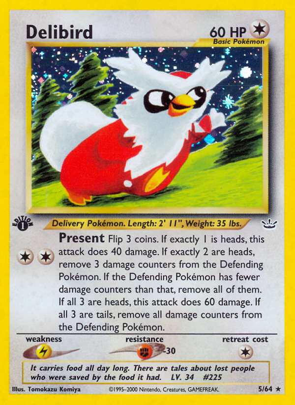 Delibird (5/64) [Neo Revelation 1st Edition] | Eastridge Sports Cards & Games