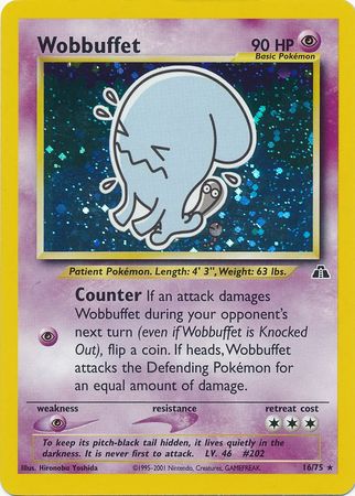 Wobbuffet (16/75) [Neo Discovery Unlimited] | Eastridge Sports Cards & Games