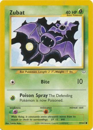 Zubat (59/64) [Neo Revelation Unlimited] | Eastridge Sports Cards & Games