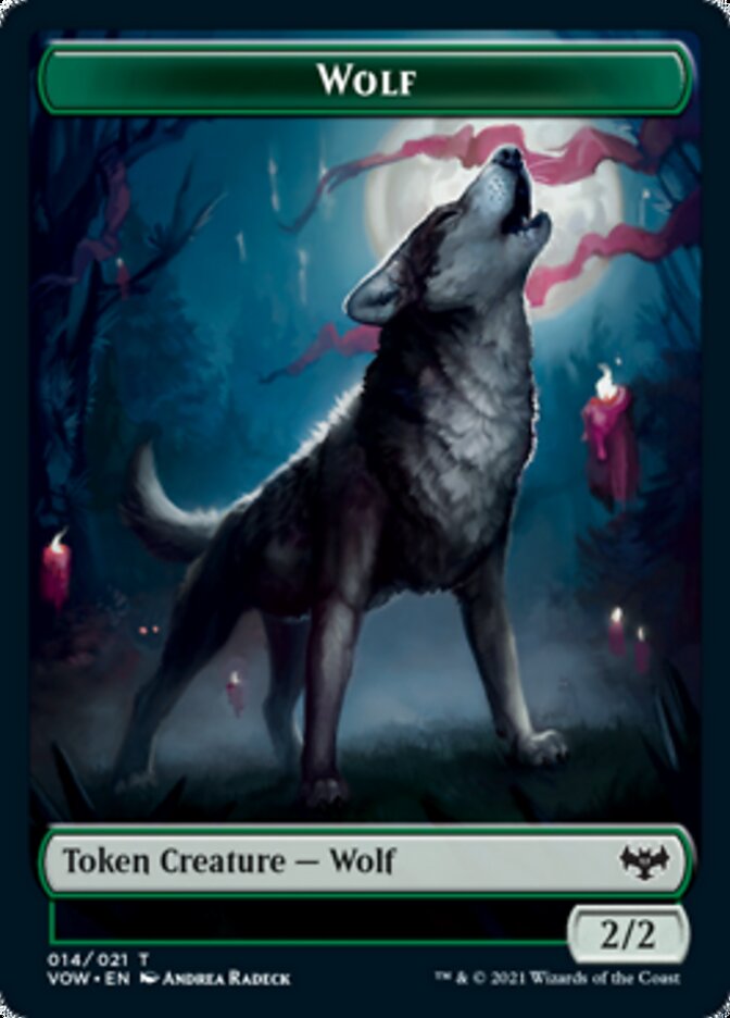 Wolf Token (014) [Innistrad: Crimson Vow Tokens] | Eastridge Sports Cards & Games