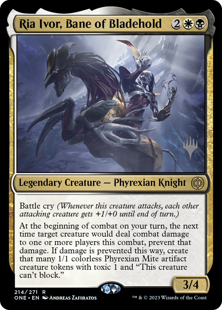 Ria Ivor, Bane of Bladehold (Promo Pack) [Phyrexia: All Will Be One Promos] | Eastridge Sports Cards & Games