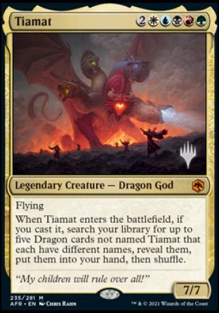 Tiamat (Promo Pack) [Dungeons & Dragons: Adventures in the Forgotten Realms Promos] | Eastridge Sports Cards & Games