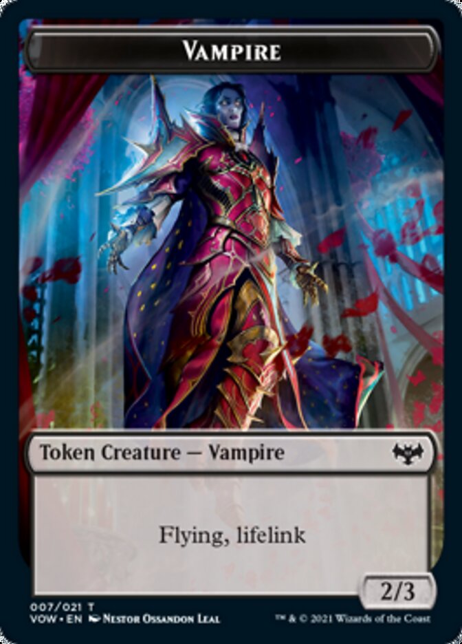 Vampire Token (007) [Innistrad: Crimson Vow Tokens] | Eastridge Sports Cards & Games