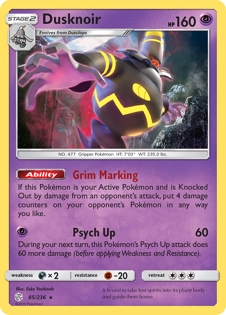 Dusknoir (85/236) [Sun & Moon: Cosmic Eclipse] | Eastridge Sports Cards & Games