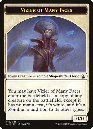 Vizier of Many Faces Token [Amonkhet Tokens] | Eastridge Sports Cards & Games
