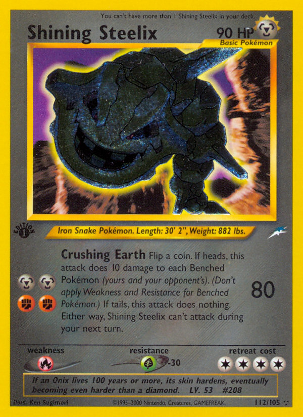 Shining Steelix (112/105) [Neo Destiny 1st Edition] | Eastridge Sports Cards & Games