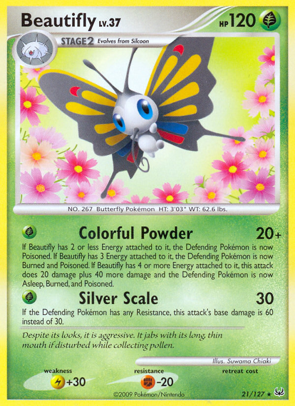 Beautifly (21/127) [Platinum: Base Set] | Eastridge Sports Cards & Games