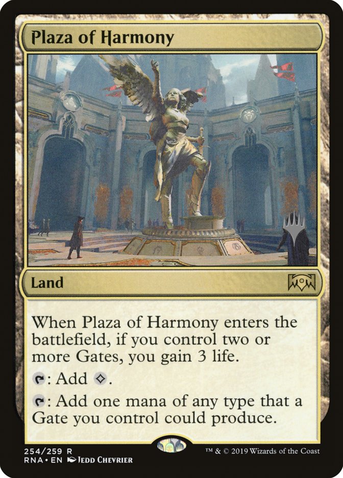 Plaza of Harmony (Promo Pack) [Ravnica Allegiance Promos] | Eastridge Sports Cards & Games