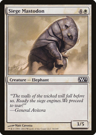 Siege Mastodon [Magic 2012] | Eastridge Sports Cards & Games