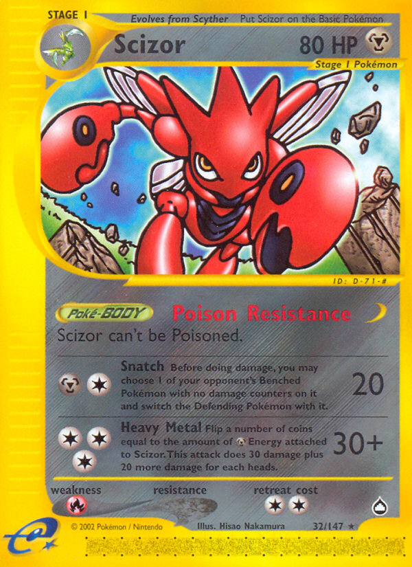 Scizor (32/147) [Aquapolis] | Eastridge Sports Cards & Games