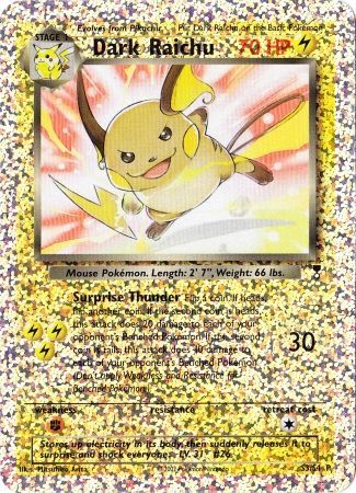 Dark Raichu (S3/S4) [Box Topper] | Eastridge Sports Cards & Games