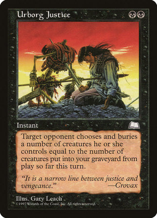 Urborg Justice [Weatherlight] | Eastridge Sports Cards & Games