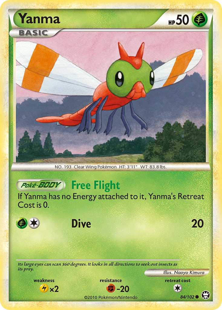 Yanma (84/102) [HeartGold & SoulSilver: Triumphant] | Eastridge Sports Cards & Games