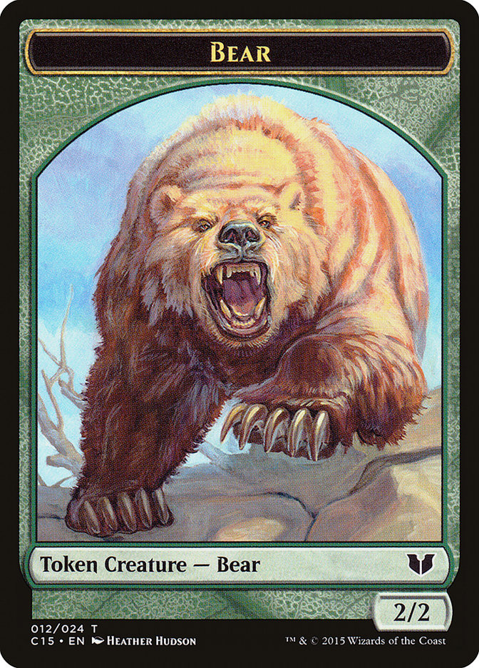 Bear // Spider Double-Sided Token [Commander 2015 Tokens] | Eastridge Sports Cards & Games