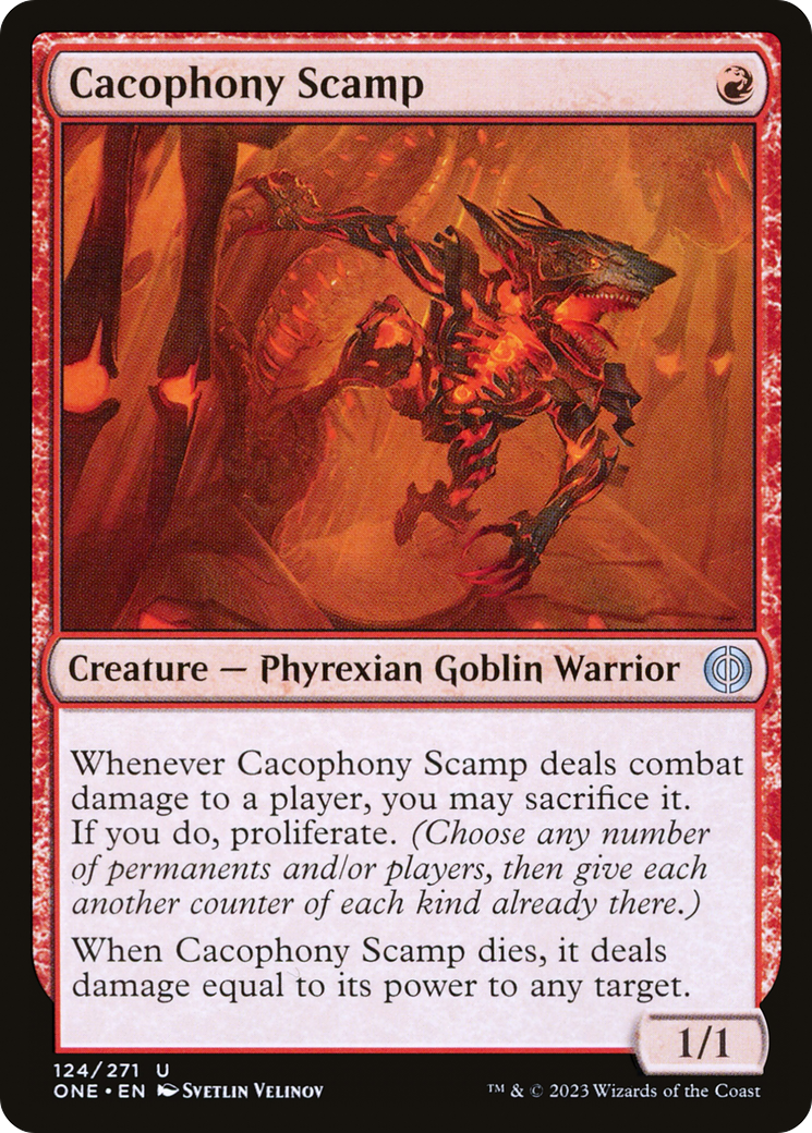 Cacophony Scamp [Phyrexia: All Will Be One] | Eastridge Sports Cards & Games