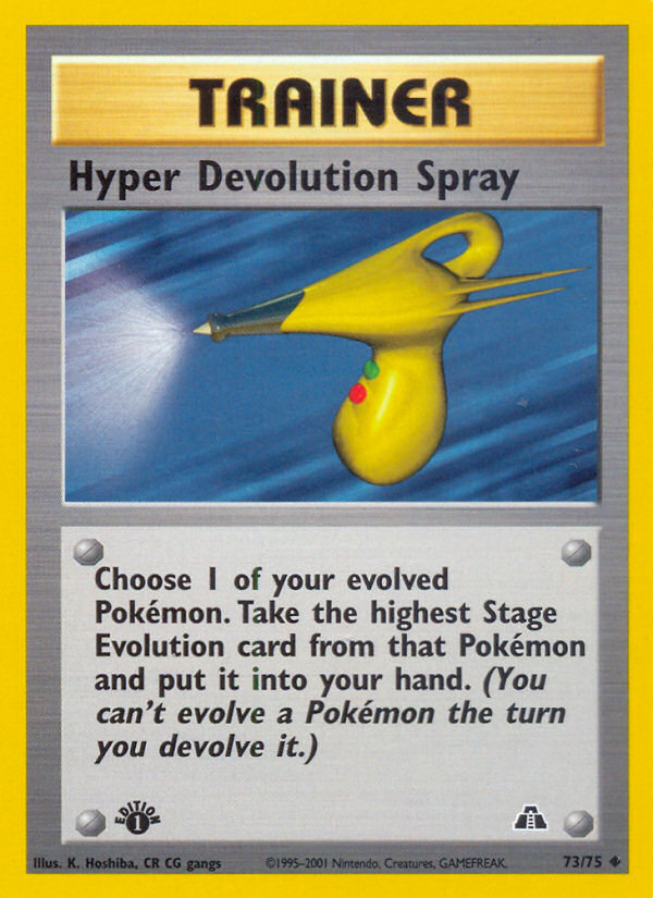 Hyper Devolution Spray (73/75) [Neo Discovery 1st Edition] | Eastridge Sports Cards & Games