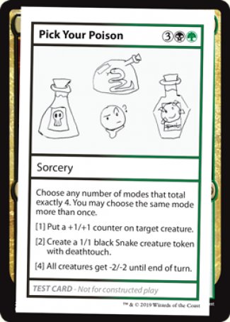 Pick Your Poison (2021 Edition) [Mystery Booster Playtest Cards] | Eastridge Sports Cards & Games
