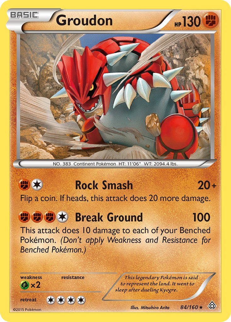 Groudon (84/160) (Theme Deck Exclusive) [XY: Primal Clash] | Eastridge Sports Cards & Games