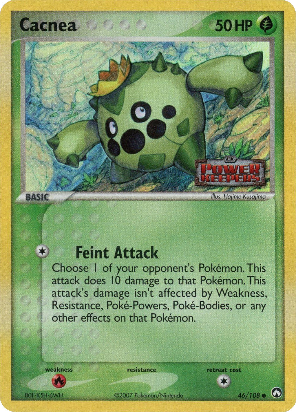 Cacnea (46/108) (Stamped) [EX: Power Keepers] | Eastridge Sports Cards & Games