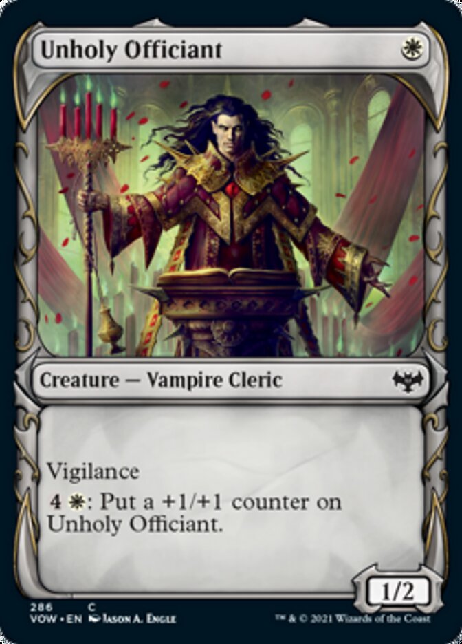 Unholy Officiant (Showcase Fang Frame) [Innistrad: Crimson Vow] | Eastridge Sports Cards & Games