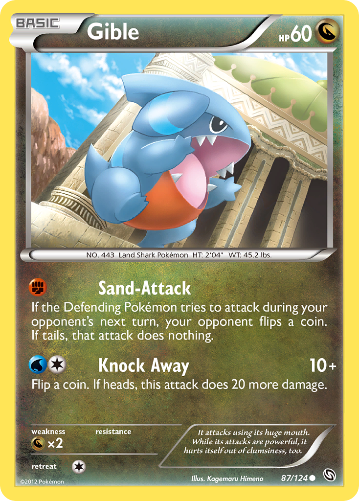 Gible (87/124) [Black & White: Dragons Exalted] | Eastridge Sports Cards & Games