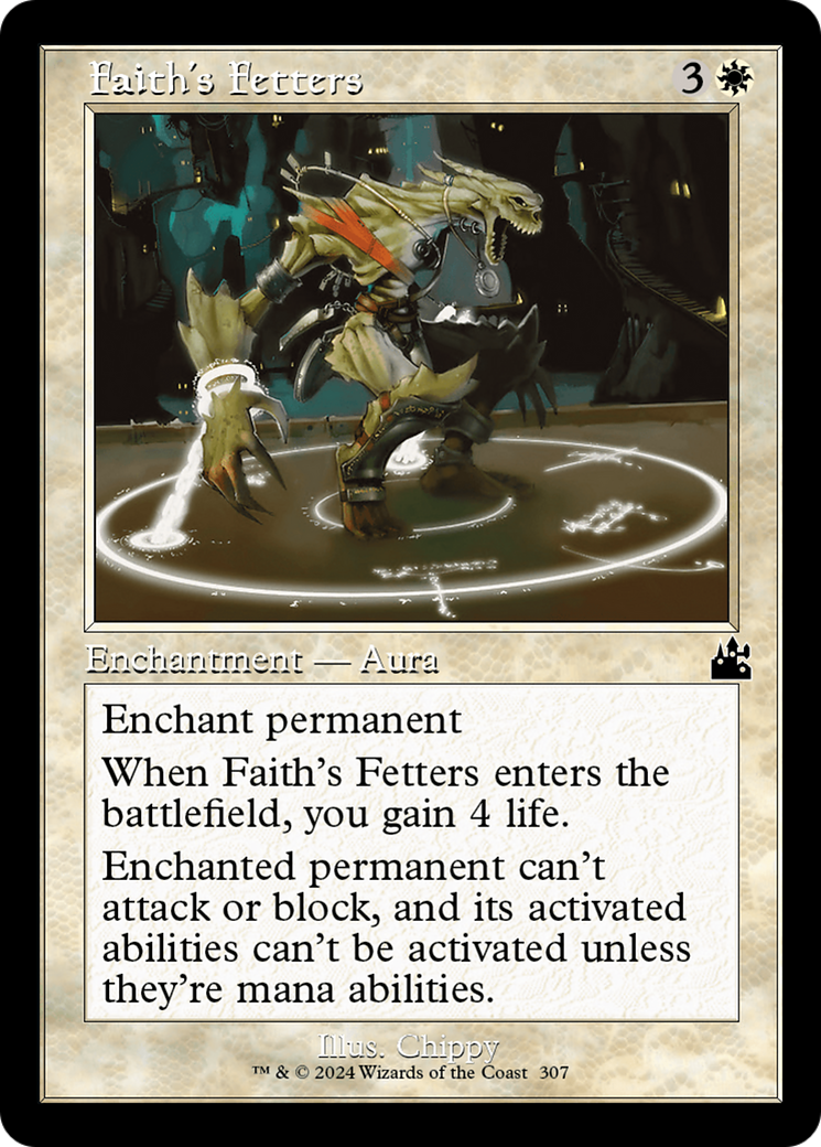 Faith's Fetters (Retro Frame) [Ravnica Remastered] | Eastridge Sports Cards & Games