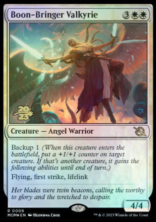 Boon-Bringer Valkyrie [March of the Machine Prerelease Promos] | Eastridge Sports Cards & Games