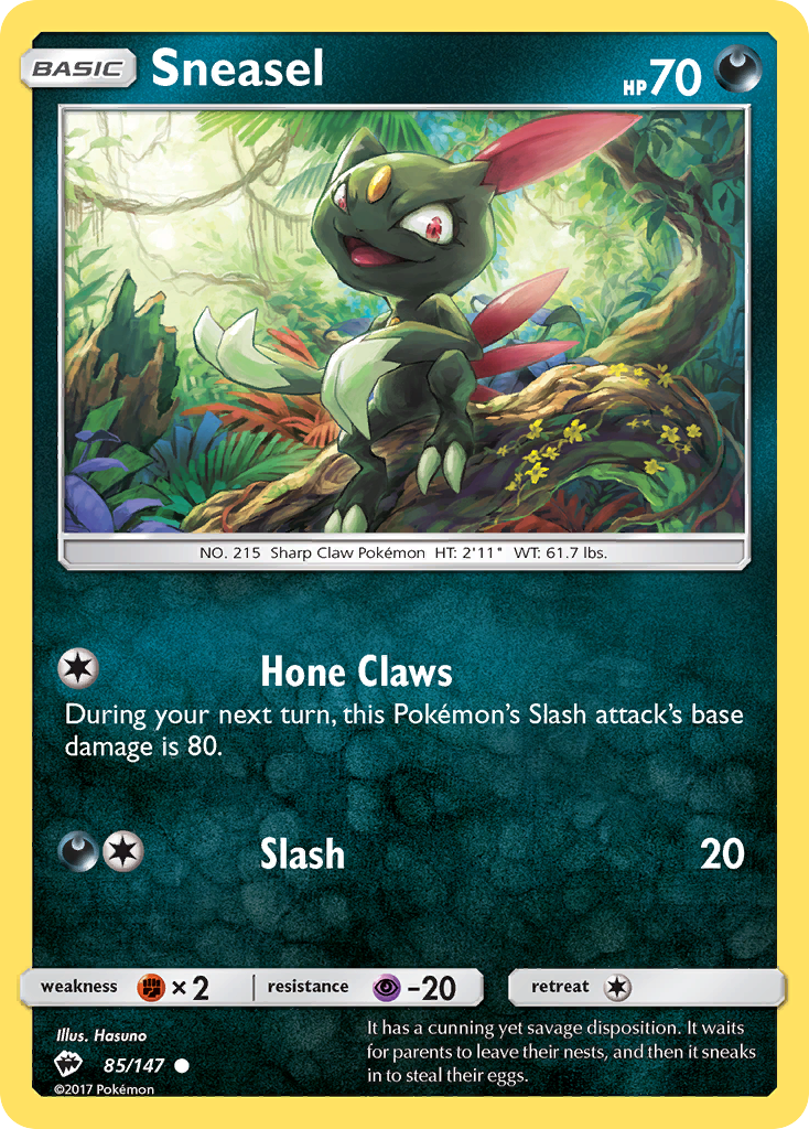 Sneasel (85/147) [Sun & Moon: Burning Shadows] | Eastridge Sports Cards & Games