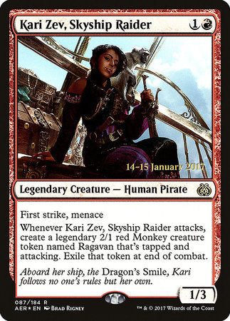 Kari Zev, Skyship Raider [Aether Revolt Promos] | Eastridge Sports Cards & Games