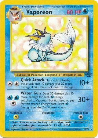 Vaporeon (28/64) [Jungle Unlimited] | Eastridge Sports Cards & Games