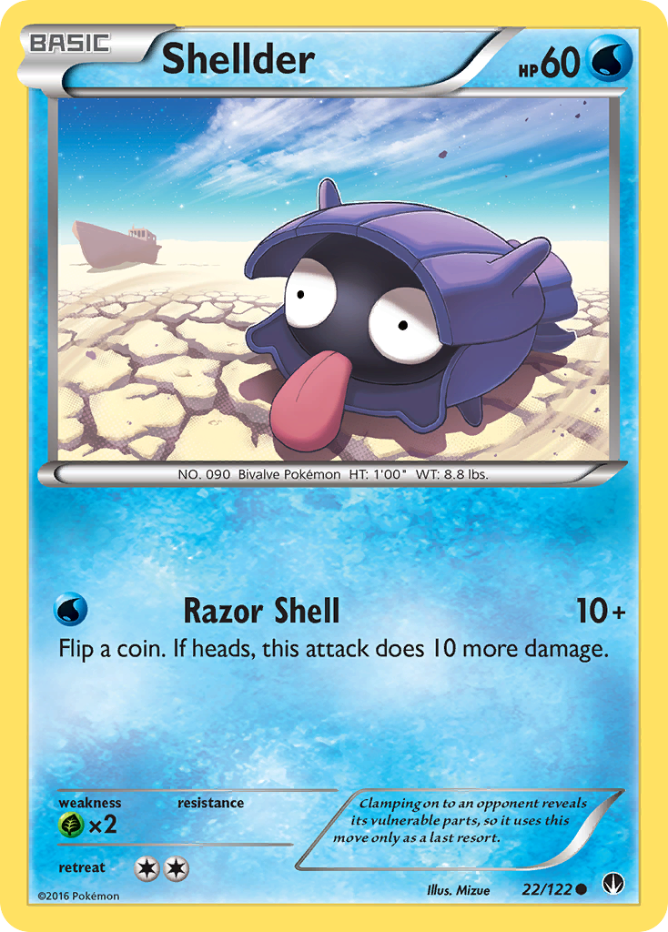 Shellder (22/122) [XY: BREAKpoint] | Eastridge Sports Cards & Games