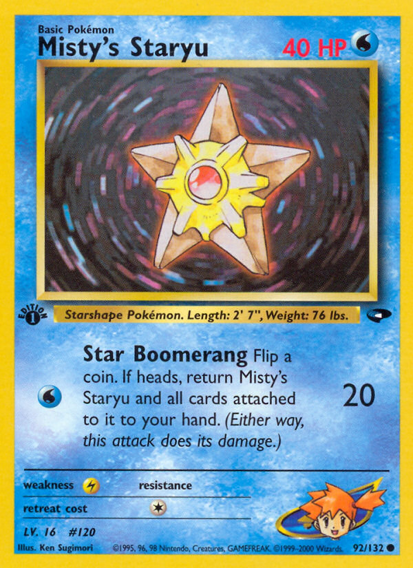 Misty's Staryu (92/132) [Gym Challenge 1st Edition] | Eastridge Sports Cards & Games