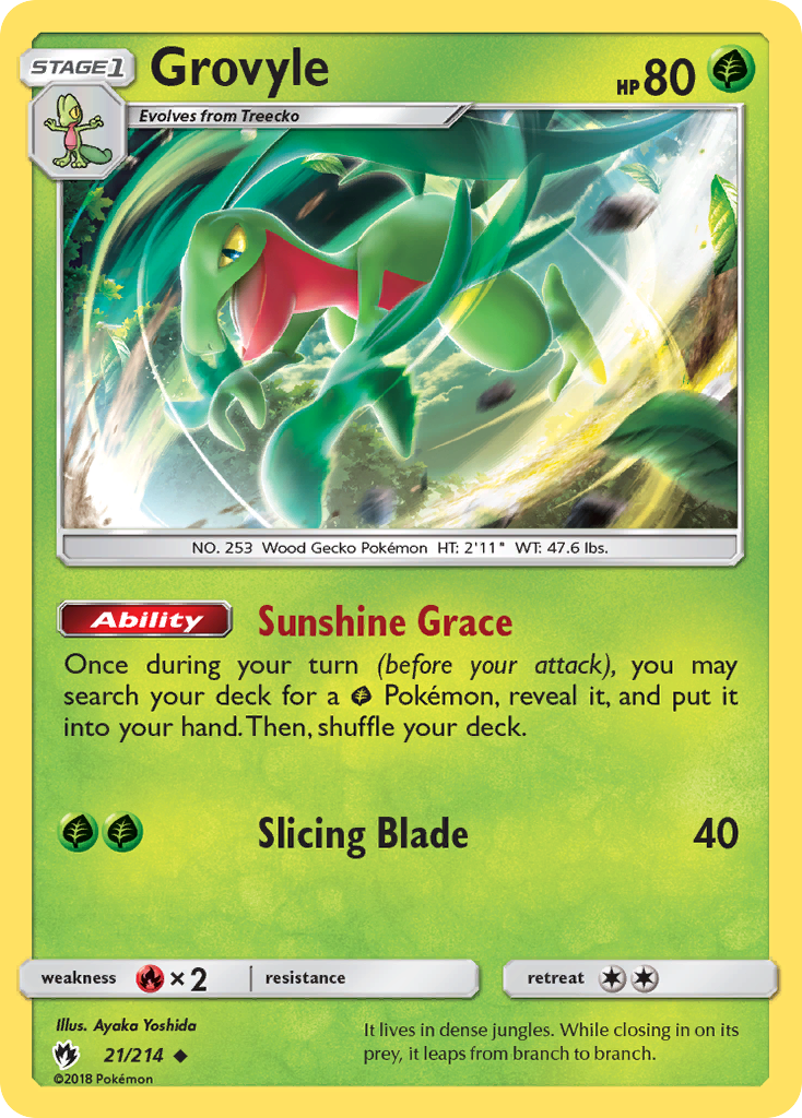 Grovyle (21/214) [Sun & Moon: Lost Thunder] | Eastridge Sports Cards & Games