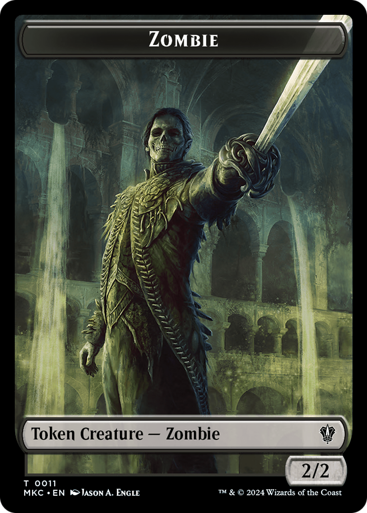 Copy // Zombie Double-Sided Token [Murders at Karlov Manor Commander Tokens] | Eastridge Sports Cards & Games
