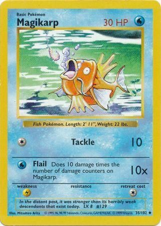 Magikarp (35/102) [Base Set Shadowless Unlimited] | Eastridge Sports Cards & Games