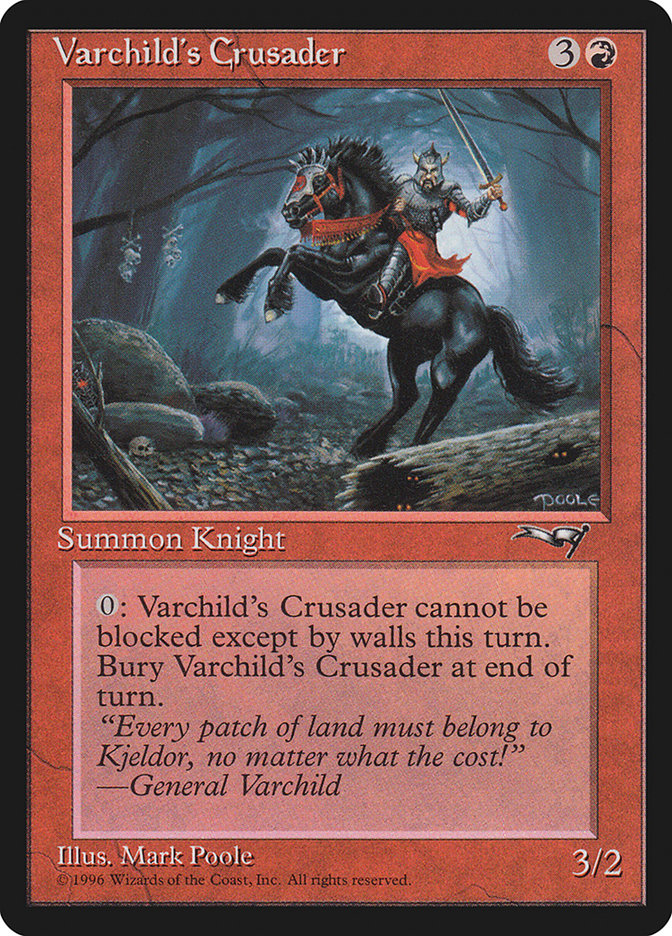 Varchild's Crusader (Black Horse) [Alliances] | Eastridge Sports Cards & Games