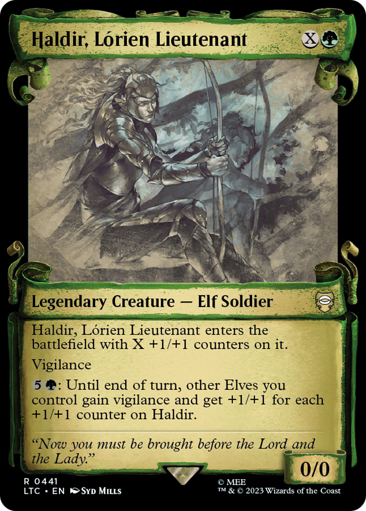 Haldir, Lorien Lieutenant [The Lord of the Rings: Tales of Middle-Earth Commander Showcase Scrolls] | Eastridge Sports Cards & Games