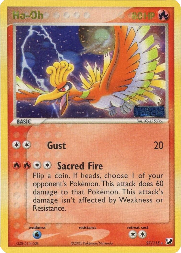 Ho-Oh (27/115) (Stamped) [EX: Unseen Forces] | Eastridge Sports Cards & Games