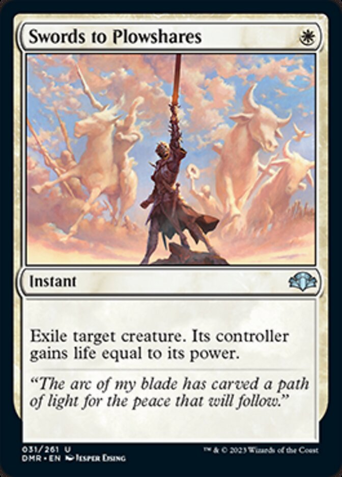 Swords to Plowshares [Dominaria Remastered] | Eastridge Sports Cards & Games