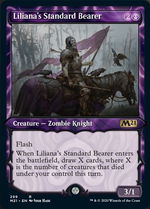 Liliana's Standard Bearer (Showcase) [Core Set 2021] | Eastridge Sports Cards & Games