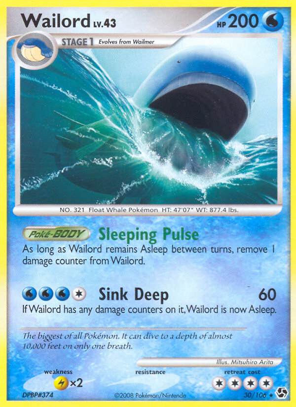 Wailord (30/106) [Diamond & Pearl: Great Encounters] | Eastridge Sports Cards & Games