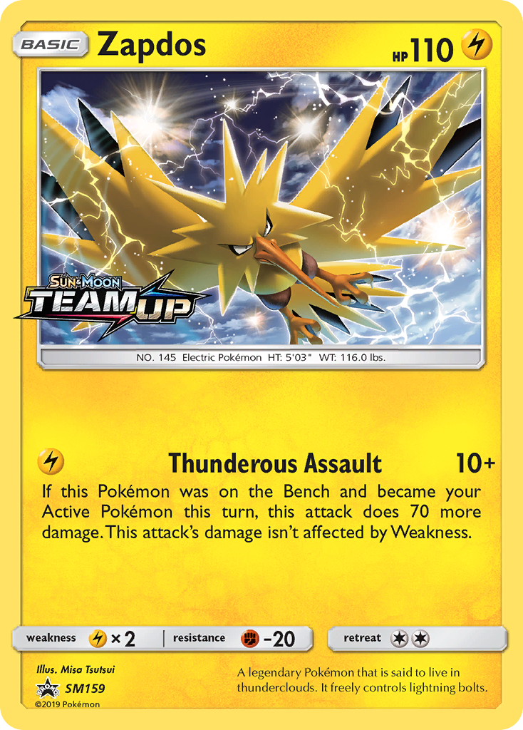 Zapdos (SM159) [Sun & Moon: Black Star Promos] | Eastridge Sports Cards & Games