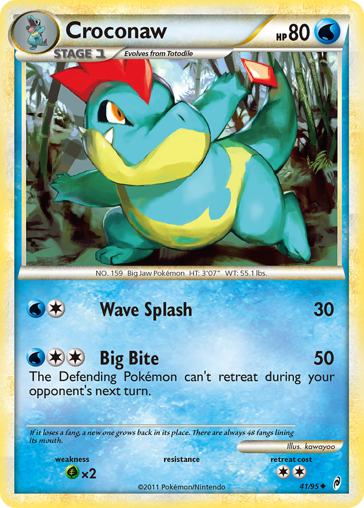 Croconaw (41/95) [HeartGold & SoulSilver: Call of Legends] | Eastridge Sports Cards & Games